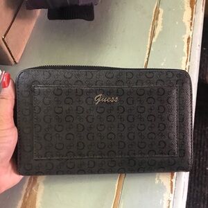 Guess Zip Around Clutch Wallet